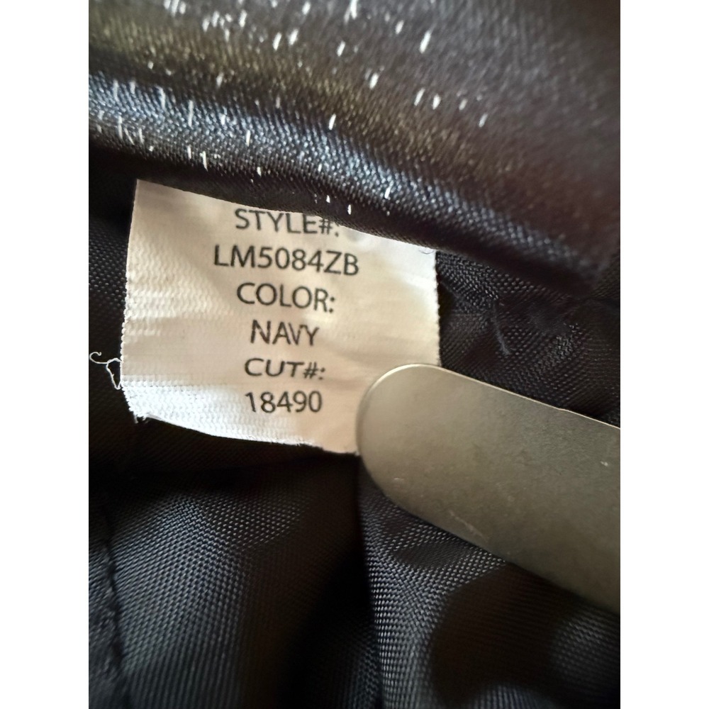 Liverpool Los Angeles Pinstripe Pants Women 8/29 Navy Blue Career Trousers - Picture 5 of 9